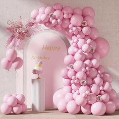 87pcs Pink Balloons in Various Sizes for Garland Arch and Party Decor