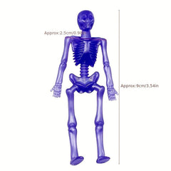 5 Stretchy Skeleton Sticky Toys For Kids Halloween Party Favors