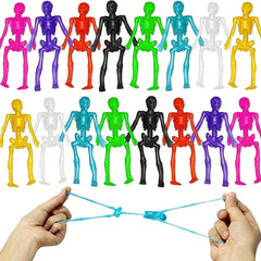 5 Stretchy Skeleton Sticky Toys For Kids Halloween Party Favors