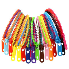 Neon Friendship Fidget Zipper Bracelets 15 Colors