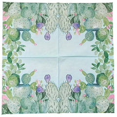 20pcs Summer Cactus Party Napkins Decoration Set