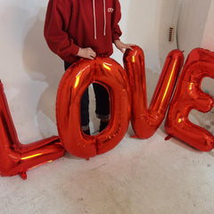 6 Cm Red Letter A Balloons Foil Mylar Big Balloons for Party Supplies