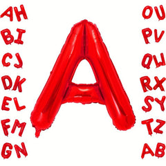 6 Cm Red Letter A Balloons Foil Mylar Big Balloons for Party Supplies