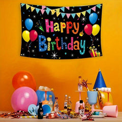 Happy Birthday Flag 91x152cm Banner for College Dorm Decor Parties Gift