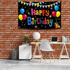 Happy Birthday Flag 91x152cm Banner for College Dorm Decor Parties Gift