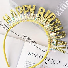 Happy Birthday Hairband for Girls