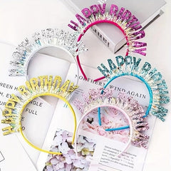 Happy Birthday Hairband for Girls