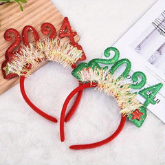 3pcs Christmas Number Decoration Headband Holiday Party Headband