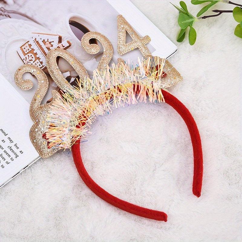 3pcs Christmas Number Decoration Headband Holiday Party Headband