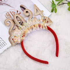 3pcs Christmas Number Decoration Headband Holiday Party Headband