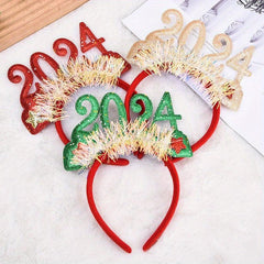 3pcs Christmas Number Decoration Headband Holiday Party Headband