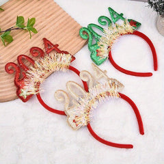 3pcs Christmas Number Decoration Headband Holiday Party Headband