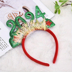 3pcs Christmas Number Decoration Headband Holiday Party Headband