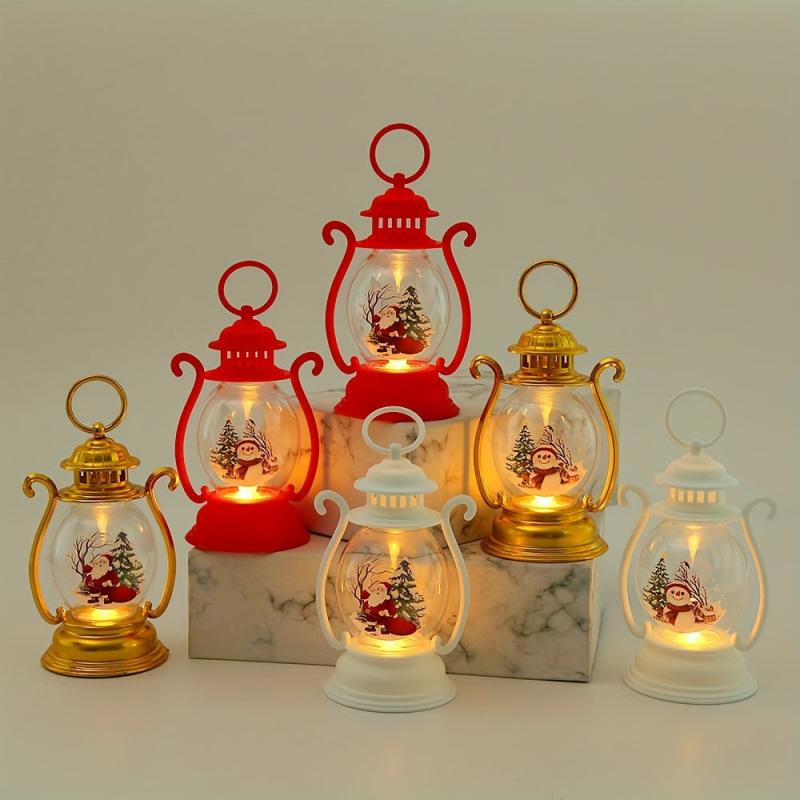 Christmas Mini Lantern Decorative Lights LED Small Candle Lanterns