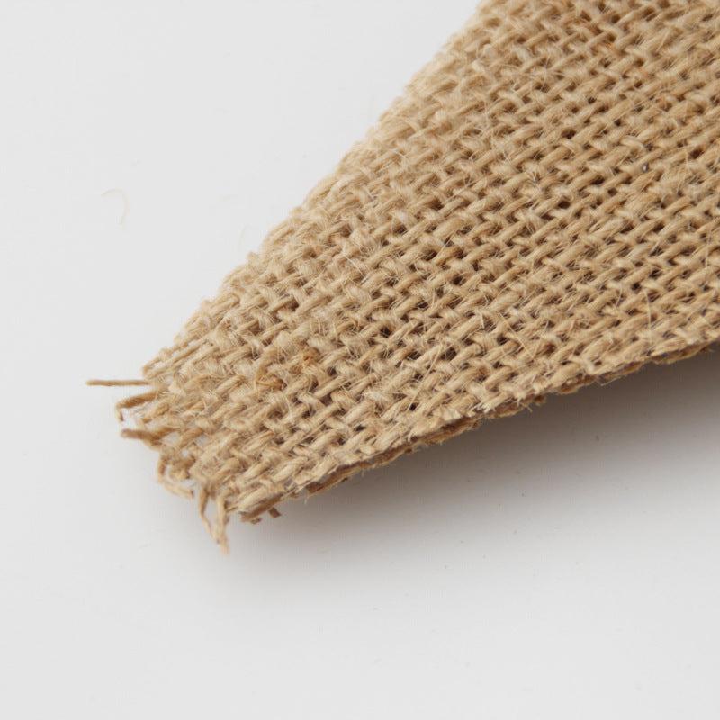 48pcs Burlap Triangle Flag Retro Wedding Supplies Decoration String Flag