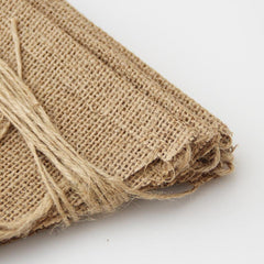 48pcs Burlap Triangle Flag Retro Wedding Supplies Decoration String Flag