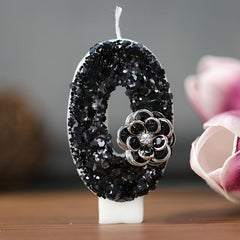 Classic Rose Number Candle Birthday Cake Candle