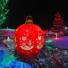 Christmas Inflatable Giant Ball Light Up PVC Inflatable Christmas Ball