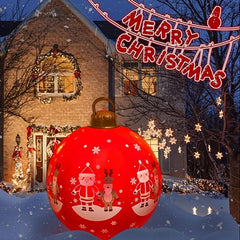 Christmas Inflatable Giant Ball Light Up PVC Inflatable Christmas Ball