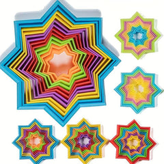 3D Magic Fidget Toy Sensory Stress Relief Star Circle Stacking Random