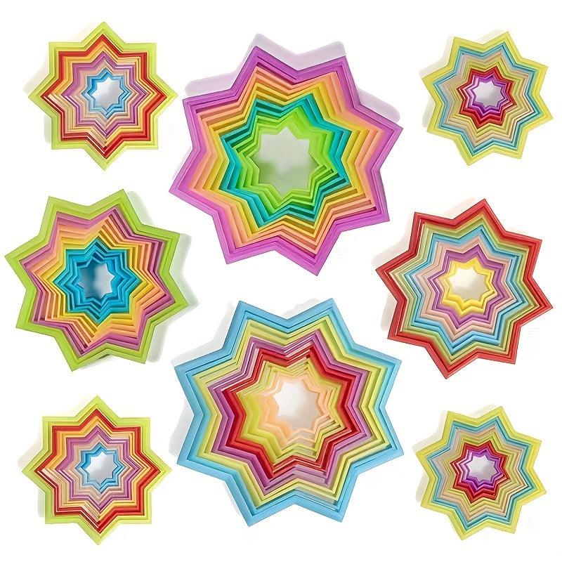 3D Magic Fidget Toy Sensory Stress Relief Star Circle Stacking Random