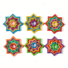 3D Magic Fidget Toy Sensory Stress Relief Star Circle Stacking Random