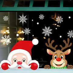 Christmas Snowflake Window Cling Stickers For Glass Decorations