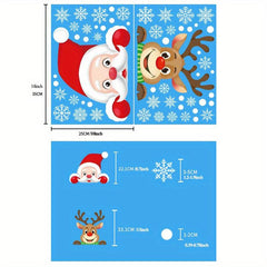 Christmas Snowflake Window Cling Stickers For Glass Decorations
