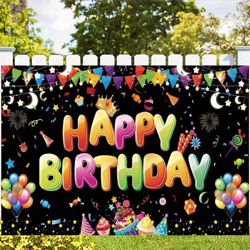 Birthday Party Background Cloth for Decoration and Photo Banner
