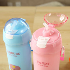 Frosted Bouncing Strap Water Bottle 700ml