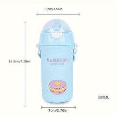 Frosted Bouncing Strap Water Bottle 700ml