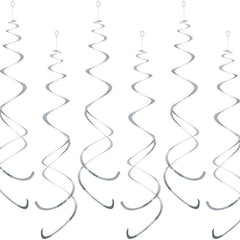 12pcs Red Swirl Hanging Decoration For Birthday Halloween Wedding Party
