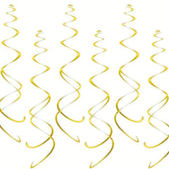 12pcs Red Swirl Hanging Decoration For Birthday Halloween Wedding Party