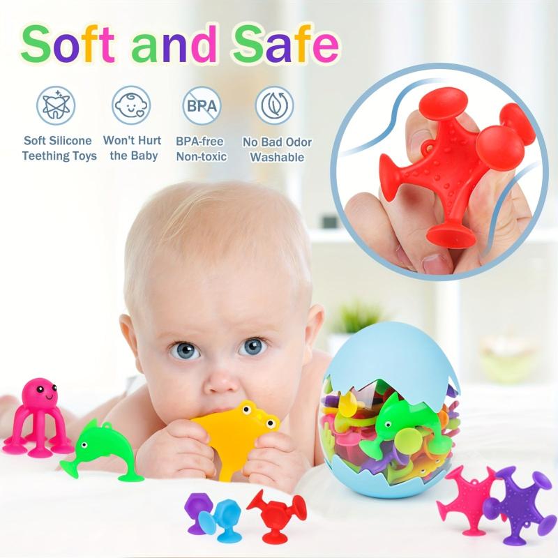 Silicone Ocean Animal Suction Cup Toy - Sensory Toy for Stress Release