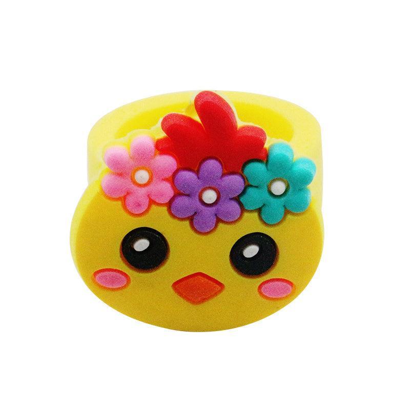 12pcs Farm Animal Rings for Kids