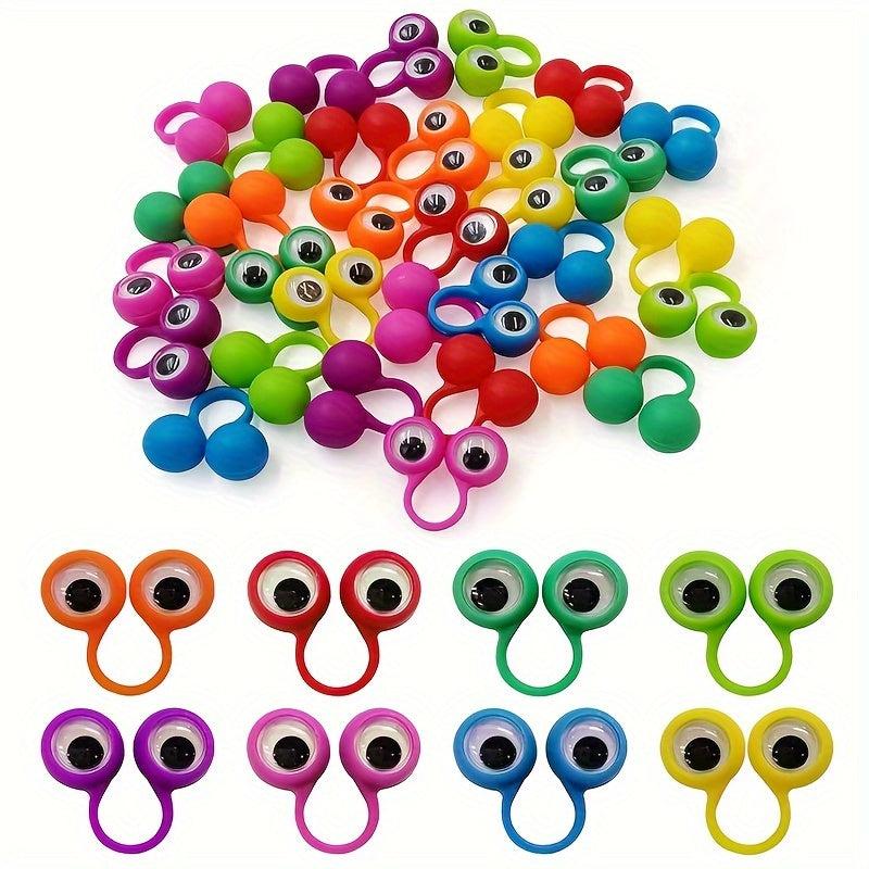 Eye Finger Rings Party Favor Toys Halloween Trick Toys