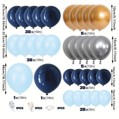 115pcs Golden Decorative Balloons for Any Occasion