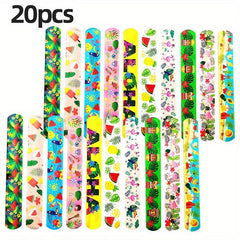 20Pcs Hawaiian Flamingo Party Clapper Ring Watermelon Beach Bracelet