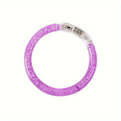 LED Glitter Bubble Bangle Bracelet Acrylic Toy Halloween Bar Props