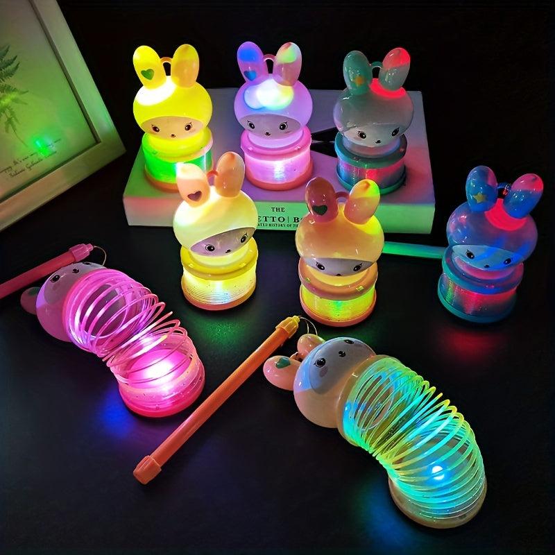 Halloween Rabbit Glowing Lantern Rainbow Ring Handheld Lantern Toy