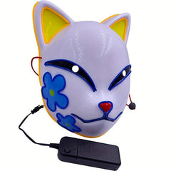 LED Light Up Cat Face Halloween Party Mask