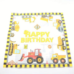 Construction Birthday Party Napkins Vehicle Themed Party Decor