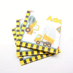 Construction Birthday Party Napkins Vehicle Themed Party Decor