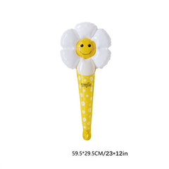 5pcs Colorful Smiley Daisy Balloons for Birthday Party