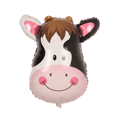 Oversized Cow Head Aluminum Film Balloon for Forest Party Decoration
