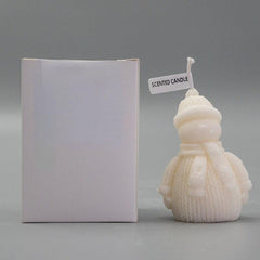 Snowman Candle in Hat, Christmas Decoration Aromatherapy Candle