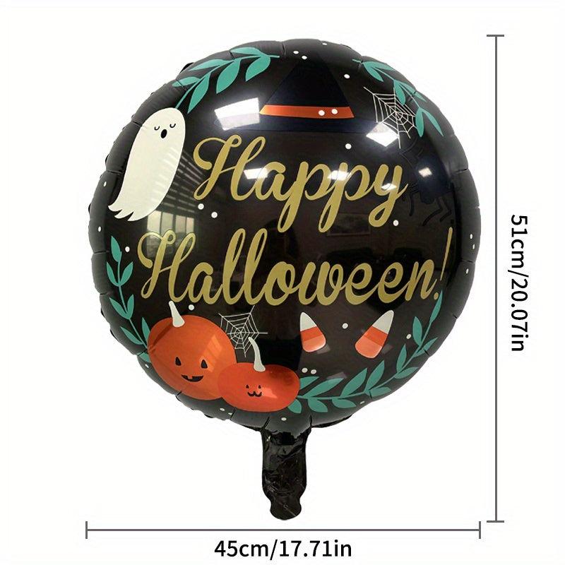Halloween Balloon Arrangement Pumpkin Head Bat Spider Aluminum Film Balloon