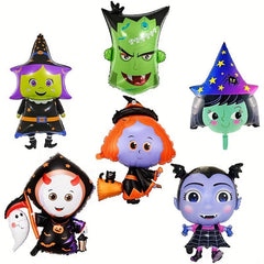 Halloween Balloon Arrangement Pumpkin Head Bat Spider Aluminum Film Balloon