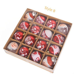 16pcs Christmas Decoration Balls - Christmas Tree Decoration Gift Celebration