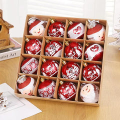 16pcs Christmas Decoration Balls - Christmas Tree Decoration Gift Celebration